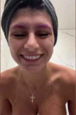 PPV Video: Mia Khalifa's Boob Slip Face Mask